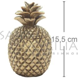 Abacaxi Porta Objeto -  Ouro Velho Ref.11735242